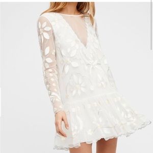 Like New Free People Hearts Are Wild Mini Dress